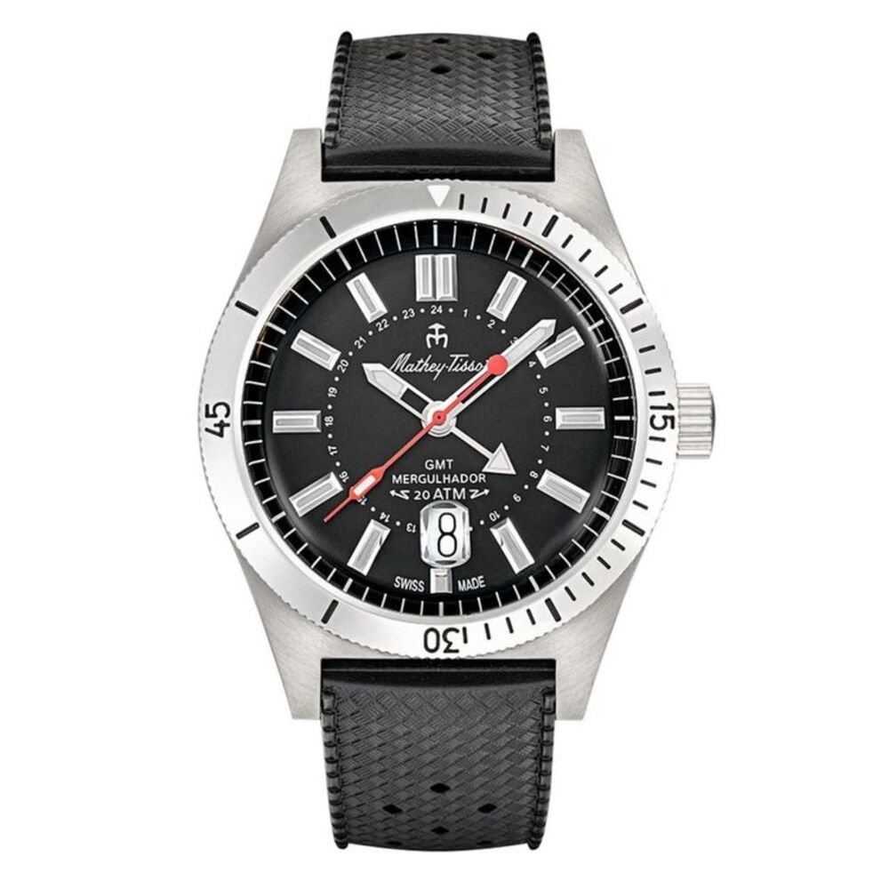 Tissot Men's Mergulhador Black Dial Watch - MRGAN